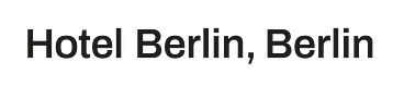 Hotel Berlin, Berlin, member of Radisson Individuals logo